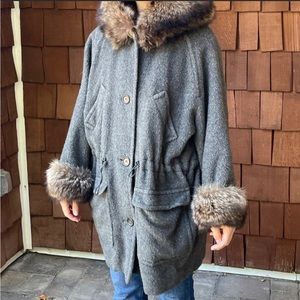 I. Mizrahi 100% wool/alpaca oversized coat